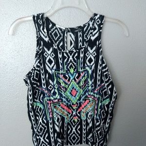 Rue 21 Tribal Embroidered Tank